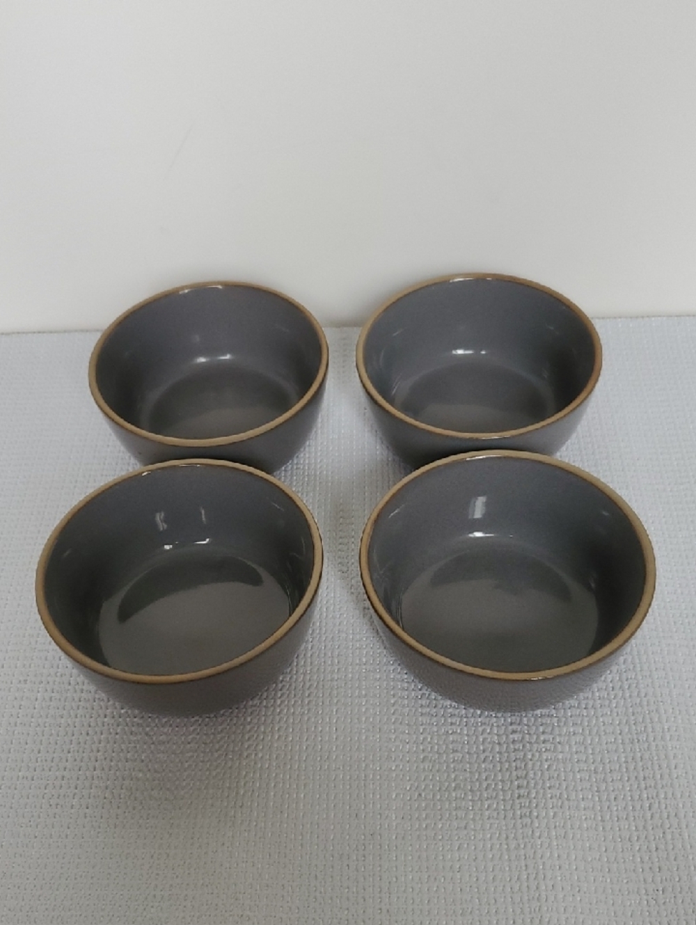 Hearth & Hand With Magnolia Gray Stoneware Berry Dessert Bowls  4.5" - Set of 4